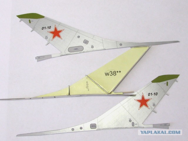 Су - 11. Модель самолета из бумаги