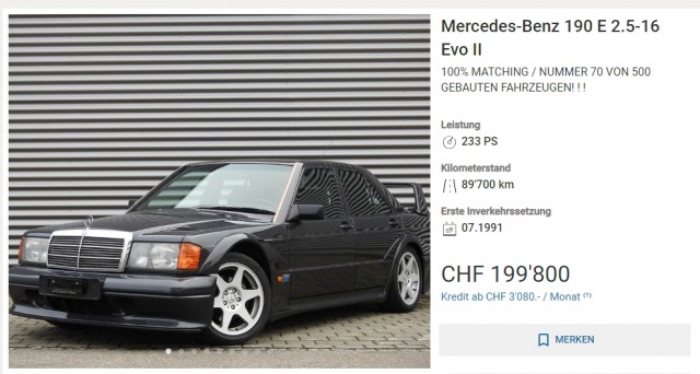 Авто мечты 1985 Мерседес 190D. W201