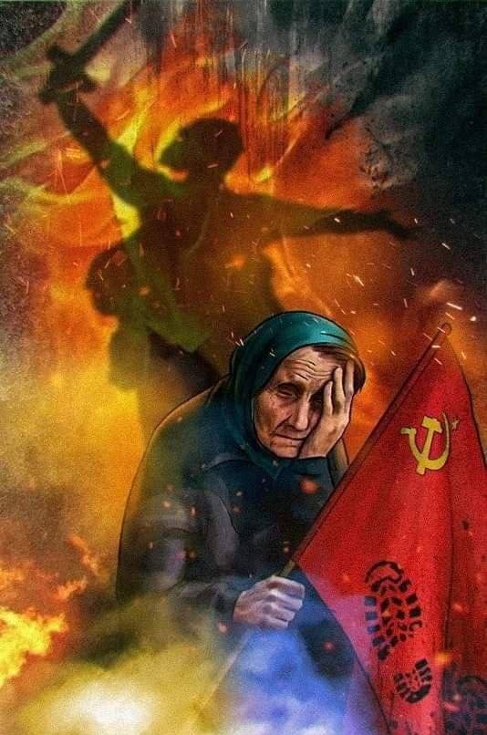 Ещё один арт по мотивам известного видео с бабушкой