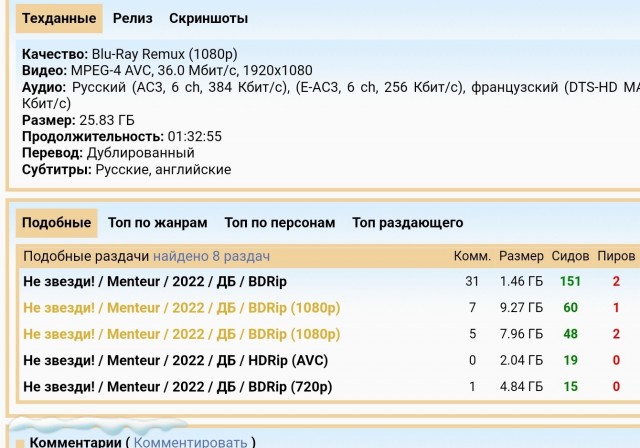 Кому вечером нечего смотреть