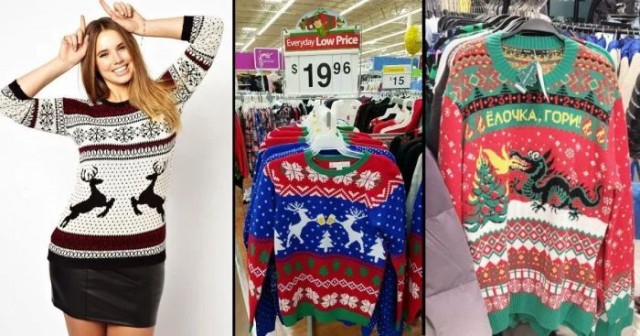 Традиционная праздничная тема про свитеры