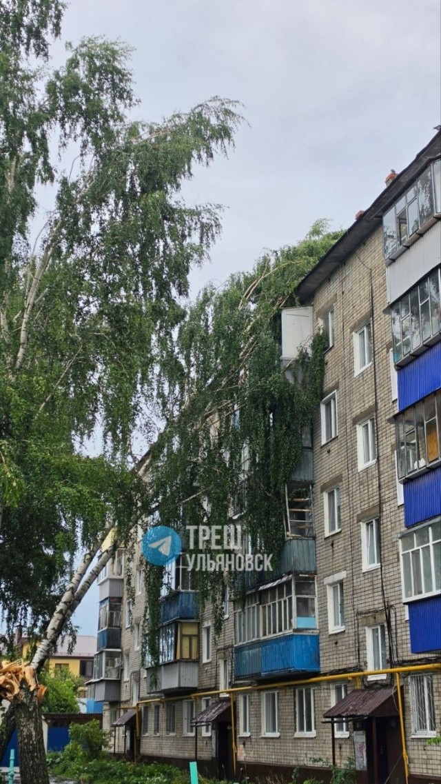 Последствия сегодняшнего шторма в Ульяновске
