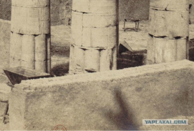 Египетский морок. Строительство колоссов, Сфинкса, пирамид на заре эры фотографий в 19 веке.