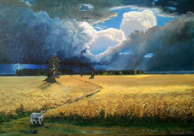 Перед грозой в живописи