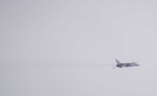 Взлёт на Су-24. Вид из кабины