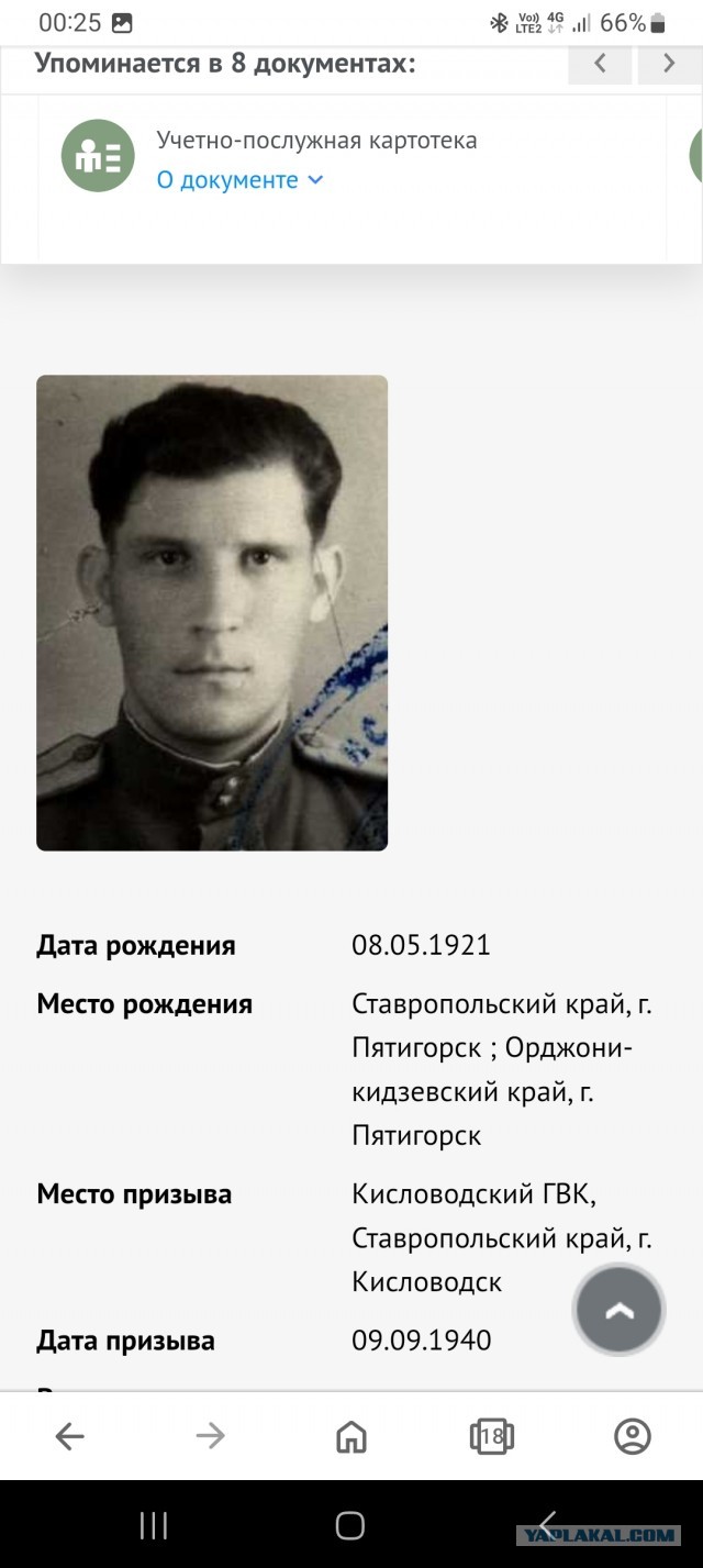 Нашёл деда на сайте подвиг народа