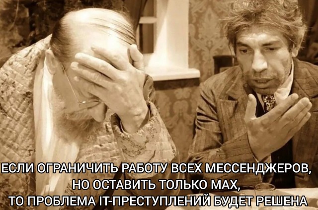"Если ограничить работу всех мессенджеров, но оставить только MAX, то проблема IT-преступлений будет решена"