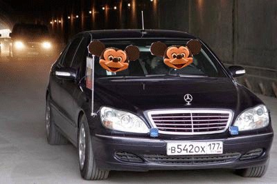 Фотожаба: Случай на правительственной трассе