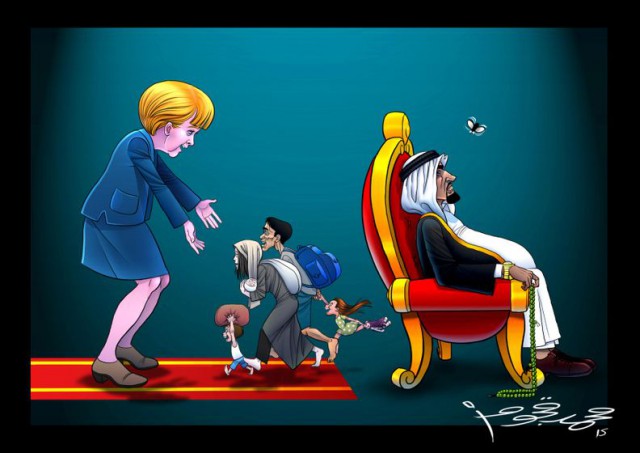 Очередные карикатуры из демократических стран