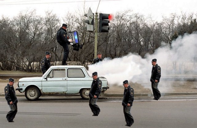 Фотожаба: запорожец и милиция