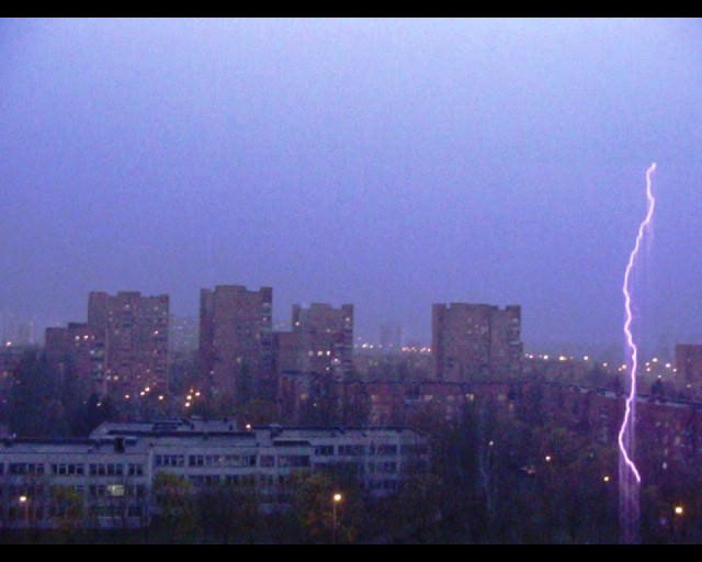 Молнии в Москве 7/05/12