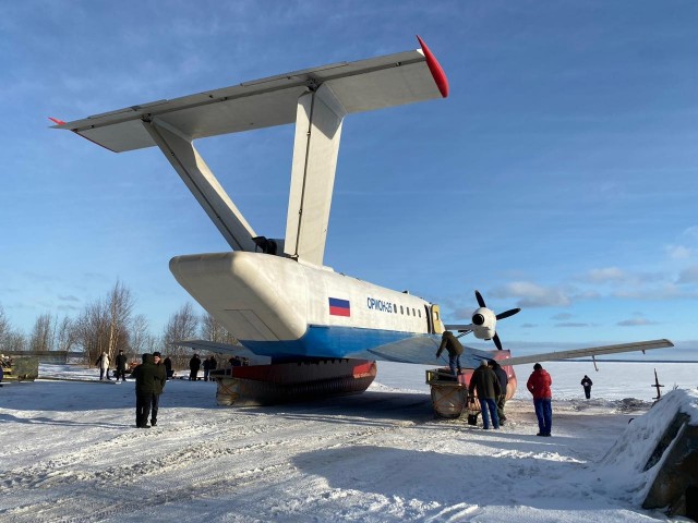 В Петрозаводске начались испытания экспериментального экраноплана