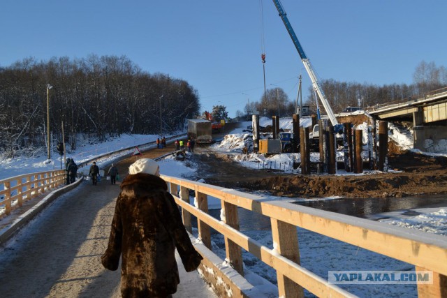 Обрушился мост в Архангельской области
