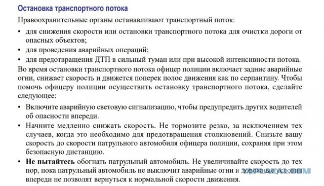 Согнав всех с дороги и приняв удар на себя, офицер полиции предотвратил массовое ДТП