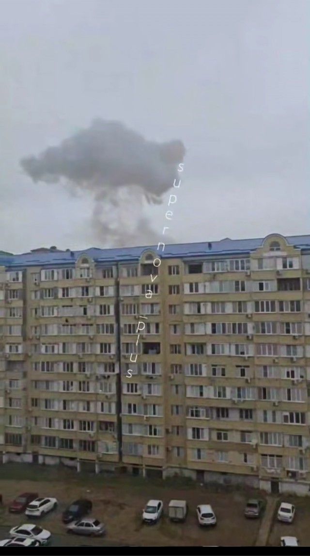 Мощный взрыв произошел в Каспийске