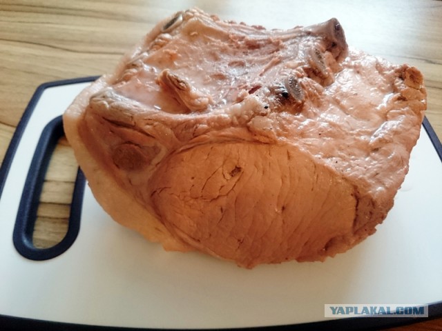 Свинина в горячем маринаде, с картохой и горохой