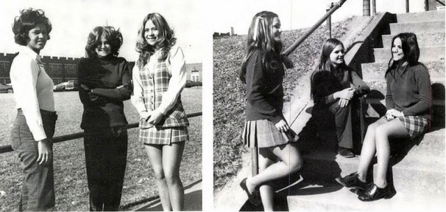 Мини в клеточку 1960-е - 1980-е