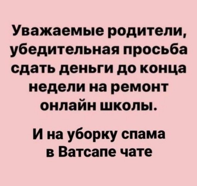 Немного о родительских чатах (в картинках)