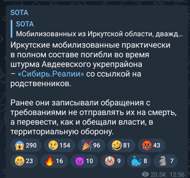 Иркутским мобилизованным в ДНР пообещали перевод после жалобы Путину