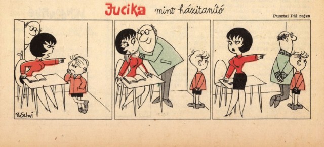Юцика (Jucika) – ретро-комиксы о неунывающей девушке, к которой ревновала своего мужа жена художника
