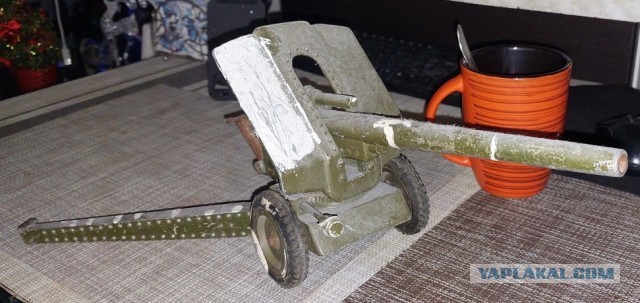 Игрушка СССР. Пушка.