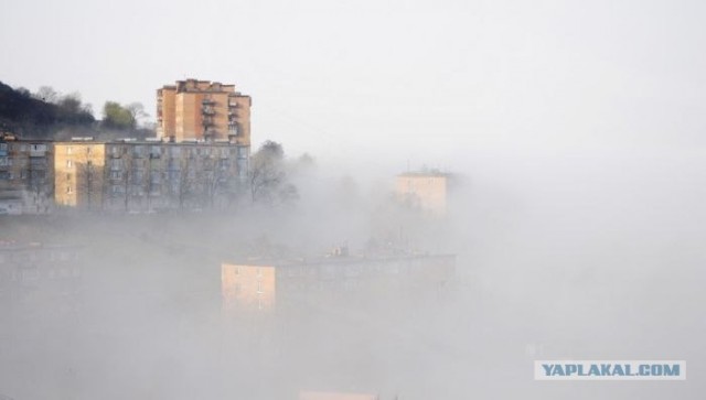Утренний туман во Владивостоке