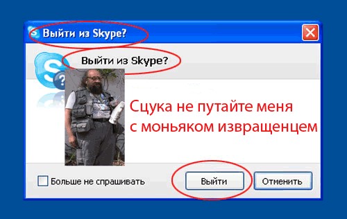 Фотожаба: Назойливый Skype