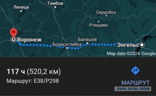 Ракетный удар по территории Украины