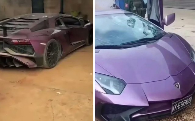 Редкий суперкар Lamborghini Aventador нашли брошенным в джунглях Мьянмы