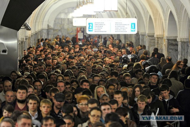 Московское метро решило приучить пассажиров занимать обе стороны эскалатора
