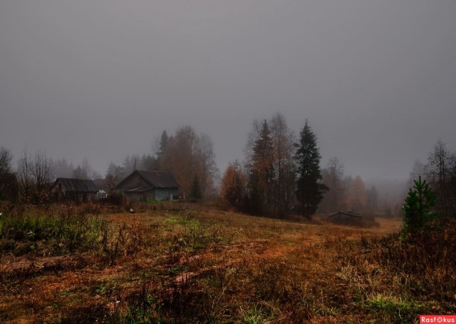 Поздней осенью в деревне