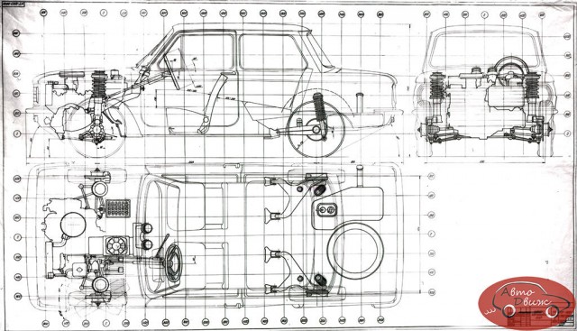 Редкая модификация автомобиля ЗАЗ-966 1968 года