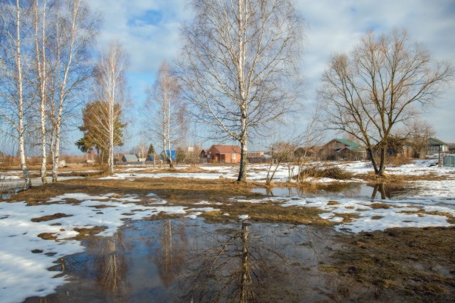 Начало весны в деревне