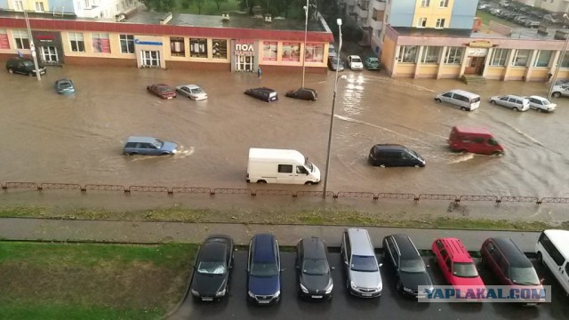 В Минске прошел самый сильный ливень за несколько лет
