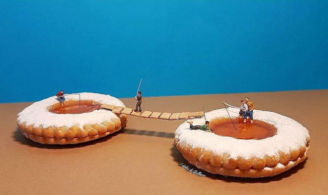 Сладкая жизнь: итальянский кондитер создаёт «микромиры» из крошечных фигурок и реальных десертов