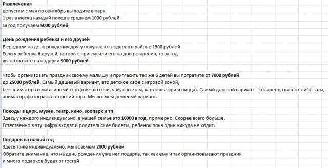 Сколько стоит ребёнок