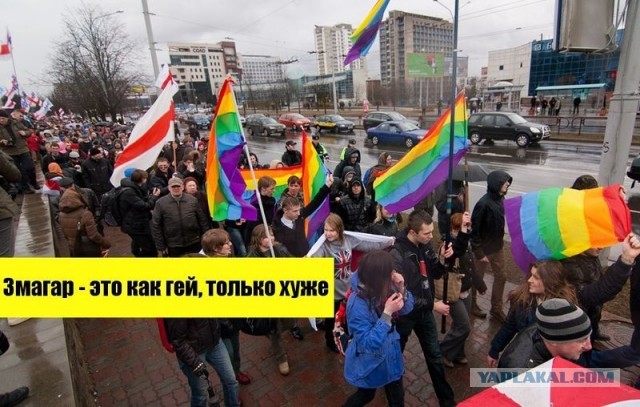 Протесты в Минске с элементами Монстрации