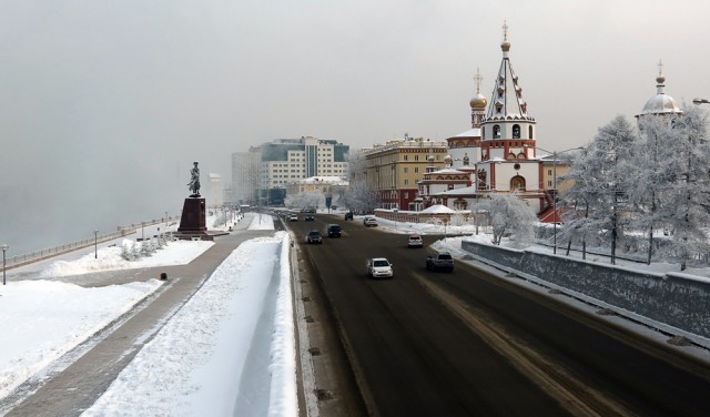 Иркутск с высоты птичьего полета