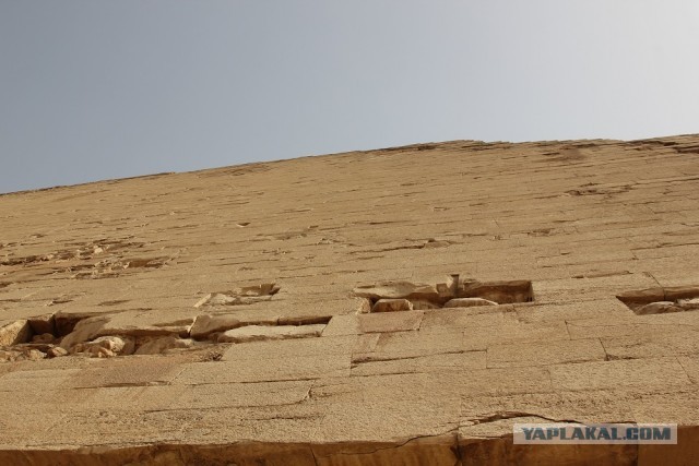 Шлифовка стен Ломаной пирамиды