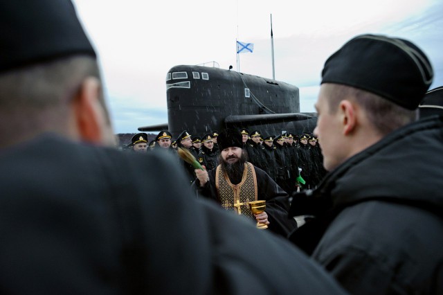 Возвращение АПЛ Юрий Долгорукий из дальнего похода