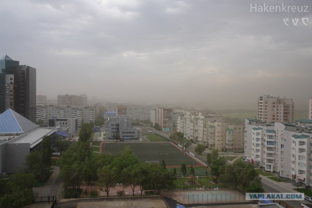 Песочная буря в Кувейте.