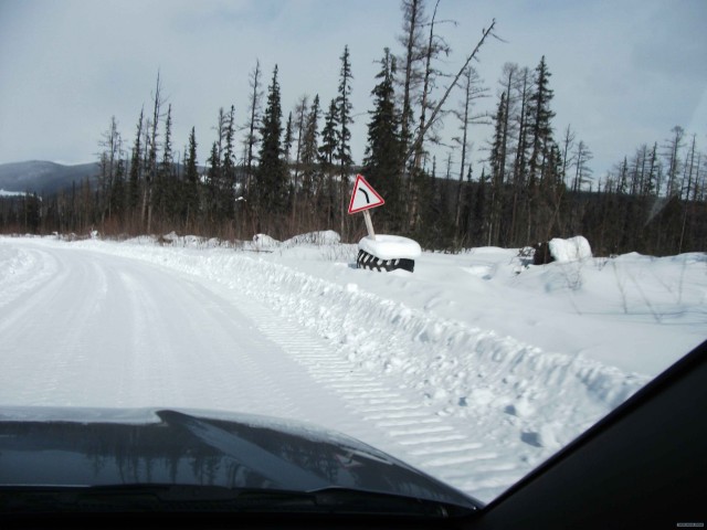 Дороги России:  автозимник.