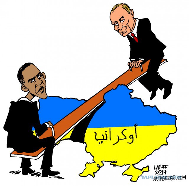 Украинский кризис: иностранная карикатура