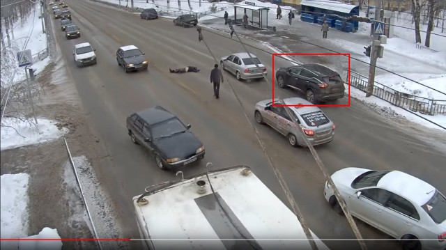 Последние секунды жизни пешехода из Саранска