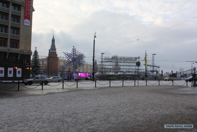 Москва. Утро. 1 января