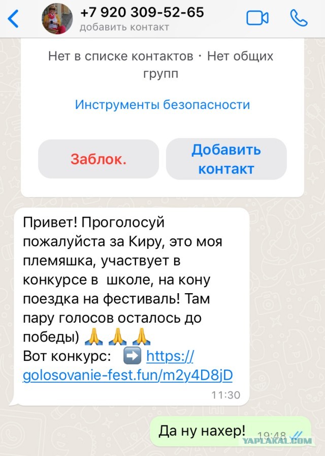 Много людей повелось на этот развод в WhatsApp! Будьте бдительны!