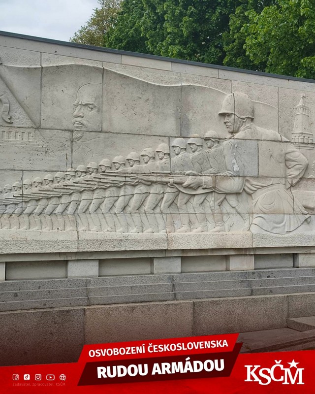 Чешские коммунисты провели мероприятия в честь Дня Освобождения (фото KSM - Komunistick strana ech a Moravy)