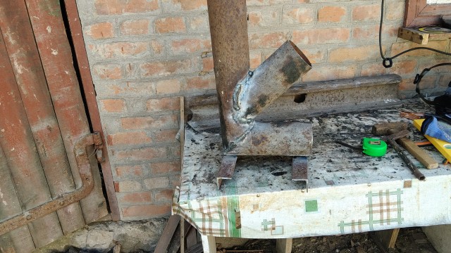 Печка из сотой трубы от скуки