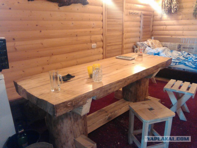 Изготовление садовой мебели из кедра