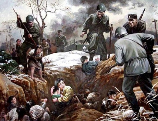 Антиамериканская пропаганда в Сев.Корее.